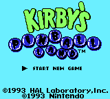 Kirby's Pinball Land DX (Hack) — Title screen